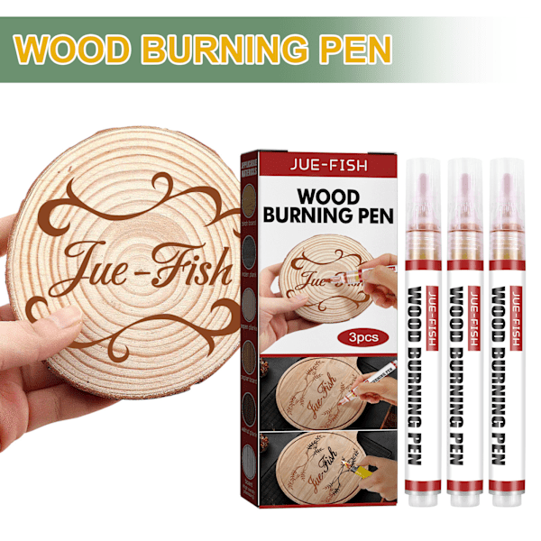 Wood Burning Pen Set, 3 st Scorch Pen Marker