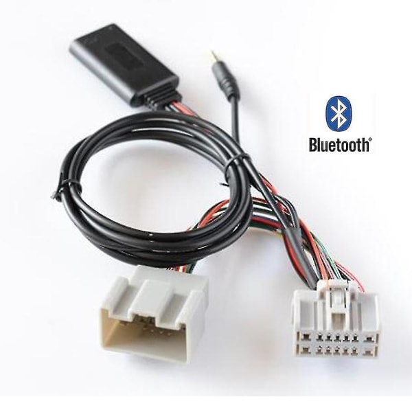 Bil Bluetooth 50 Trådløs telefonsamtale Handsfree Aux In Adapter for Volvo C30 S40 V40 V50 S60 S70 C70 V70 Xc70 S80 Xc90 med Mic-Xin