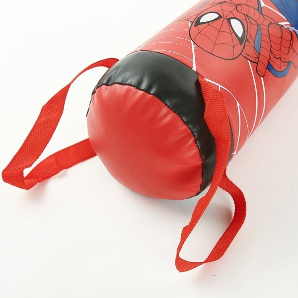 Spiderman Barn Figurleksakshandskar Sandsäck Kostym Röd
