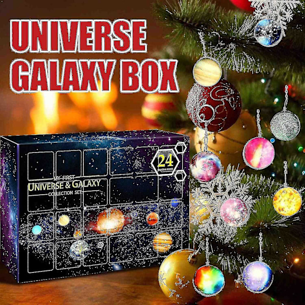 Universum Galaxy Adventskalender 2022 Jul Adventskalendrar, Kosmiska Planet Ädelstenar Överraskning Gåva