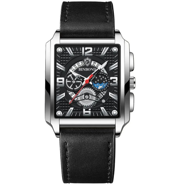 Ny Sport Watch Topp Märke Lyx Rose Guld Watch i rostfritt stål Herr Mode Vattentät Armbandsur Relogio Masculino Leather Silver Black