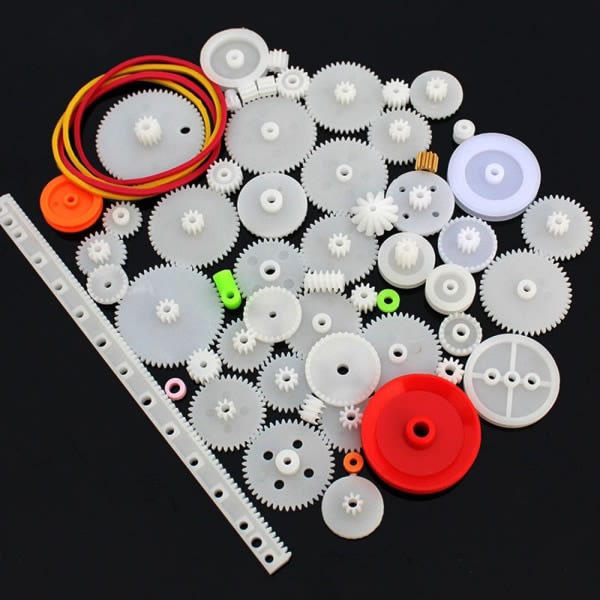 Mordely 60PCS/ Set Plastic Gears Package Kit DIY Gear Sortiment