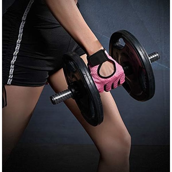 Bodybuilding handskar Sport Fitness Cykling Andas Anti-Slip Half Finger Handskar för sport och gym för män och kvinnor