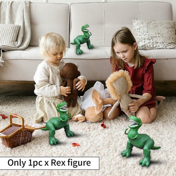 Solid Rex-figur for barn - Bøyelige ben - Tegneserie - Hjemmesamling - Toy Story