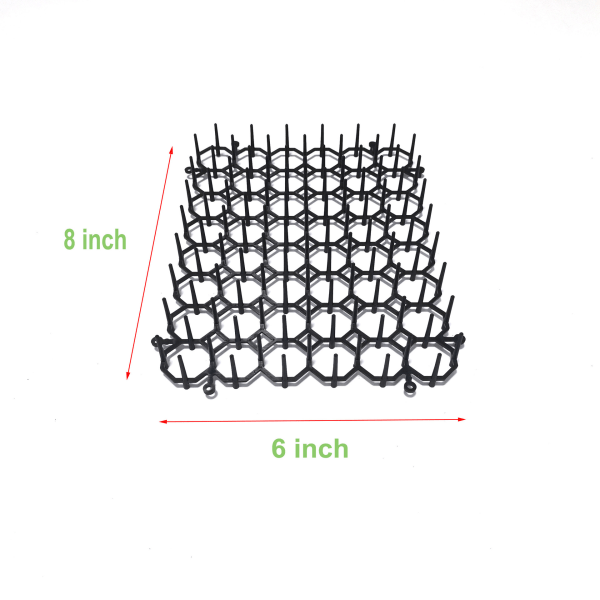 12 delar kattrepellentmatta med spikar Plast trädgårdsmatta Katt