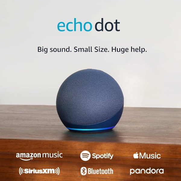 Echo Dot (5:e generationen, 2022) | Med större, levande ljud, användbara rutiner och Alexa | Deep Sea Blue