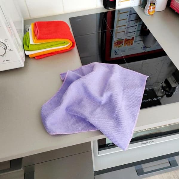 Mikrofiberklude - Multifarvet - Sæt af 5 - 30x30cm - Ultra absorberende - Maskinvaskbare Sortiment