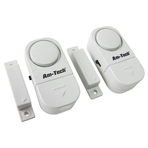 Alarmset - AMTECH - 2 delar - Ansluten objekt - Vit - Säkerhet