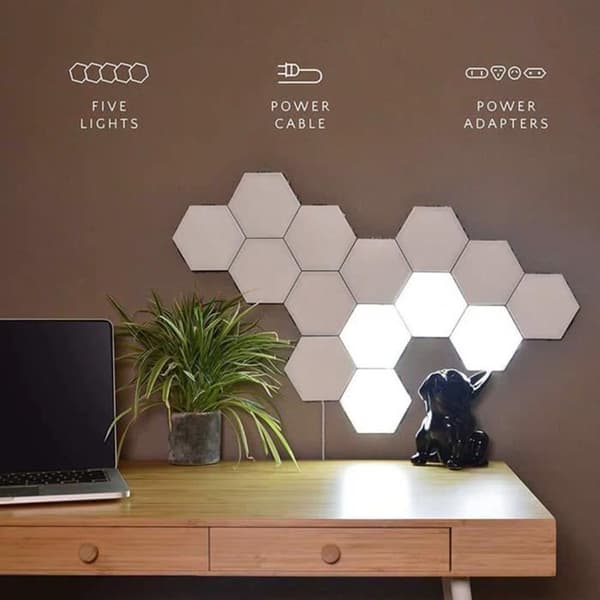 Vägglampa - Letouch - Quantum Lights - Taktile - LED - Modern design Vit