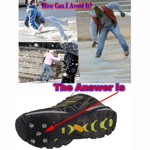 Anti-Skrid Crampons - Elisona - 1 Par - One Size - Til Sko 37 til 43 - Vinter Sport