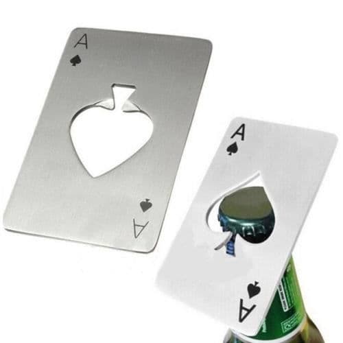 Olutpullonavaaja, teräksinen pokerimuotoinen