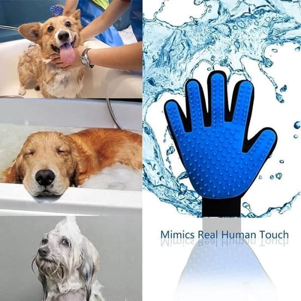 Plejehandske - True Touch - deShedding - Silikone - Massage - Hårindsamling