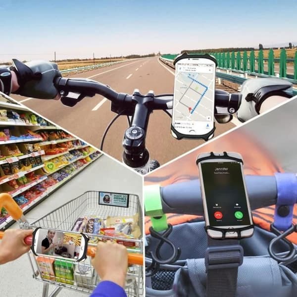 Telefonholder til cykel - SNAKIOX - Universal - 360° rotation - Hurtig installation - Stødresistent