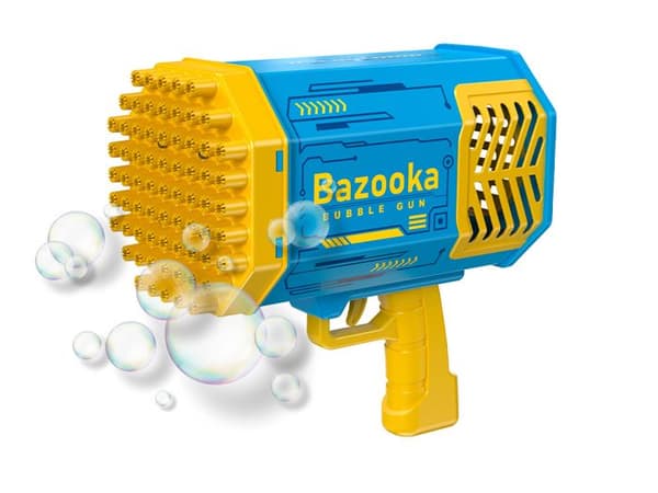 Bazooka med bubblor 69 hål LED - Modell Bubble Gun Gul Gul