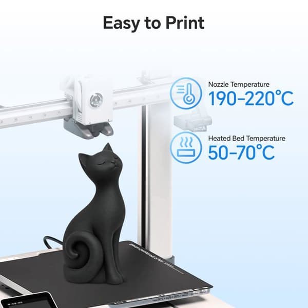 Grå PLA Filament 1,75 mm 3D-printer Filament PLA 1 kg Spole
