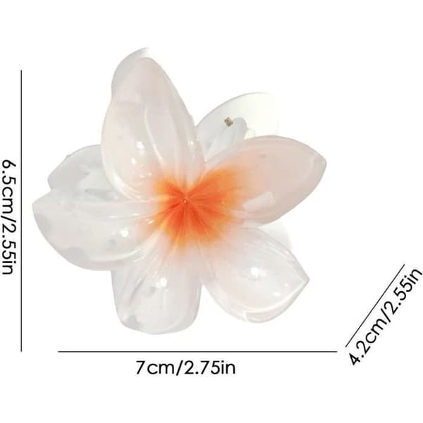 2 Stykker Blomster Hårklips - Blomster Hårpind | Antiskrid Blomster Klips | Hårpinde