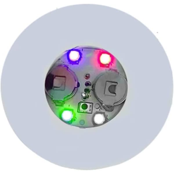 LED coasters - Multifarvet - Sæt af 10 - 3 tilstande - Sammenklappelig - Til fester og bryllupper vit, röd, blå, grön