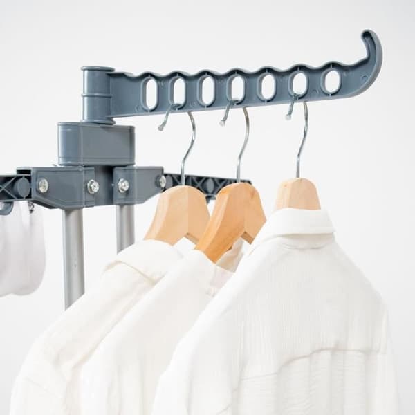 InnovaGoods Foldbart Tørrestativ med Hjul Textil