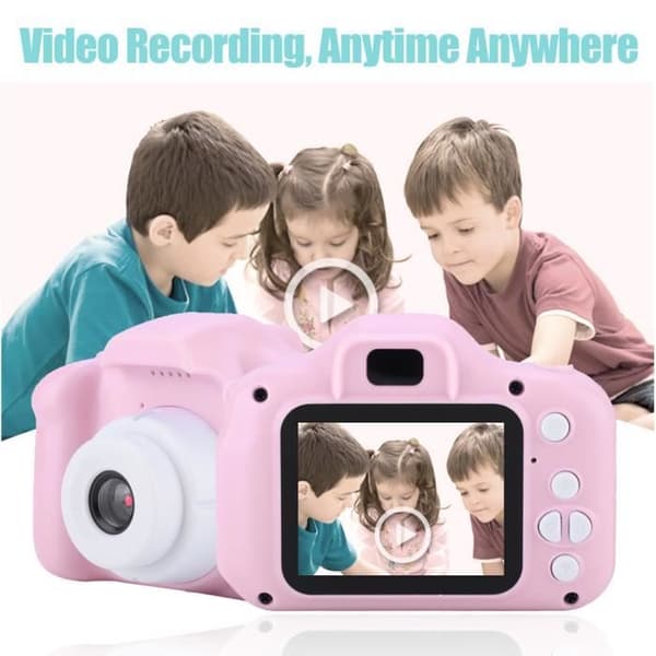 Børnekamera - ZERODIS - Rosa-HB033 - 2.0 IPS - 800W - 32G Ros