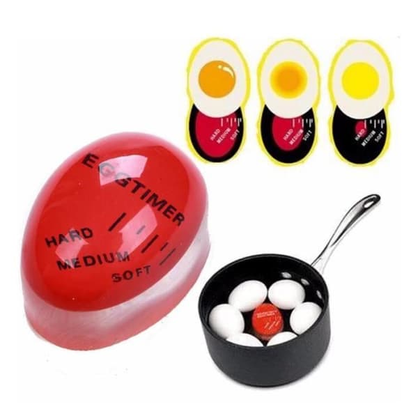 Äggtimer - Kökstillbehör - Färgändring - Orange - Perfekta ägg