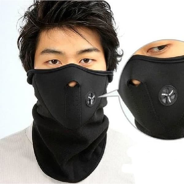 Skidmask - Unisex - Svart - Neopren - Fleecefoder - Medium Storlek 54*28cm svart