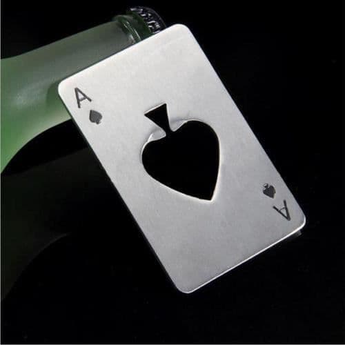 Olutpullonavaaja, teräksinen pokerimuotoinen