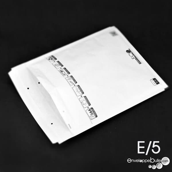 Bubbelkuvert - ENVELOPPEBULLE - 100-pack - Format E/5 - 220x260 mm - Vit Vit