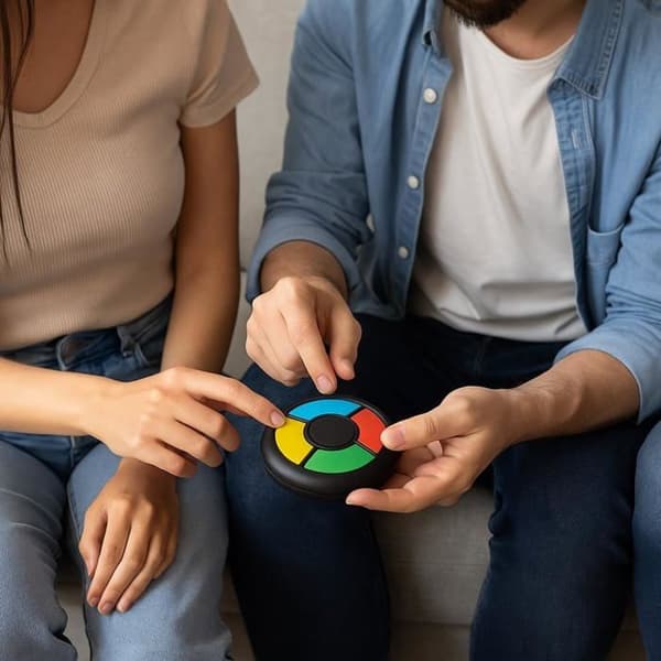 Elektronisk Memory Maze Spil med Farvede Knapper til Børn og Voksne