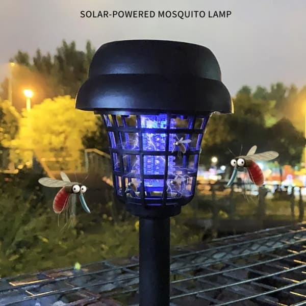 Mosquito Killer - Solar LED Mosquito Killer Lamp, Utomhusbelysning, Trädgård Lawn Repeller