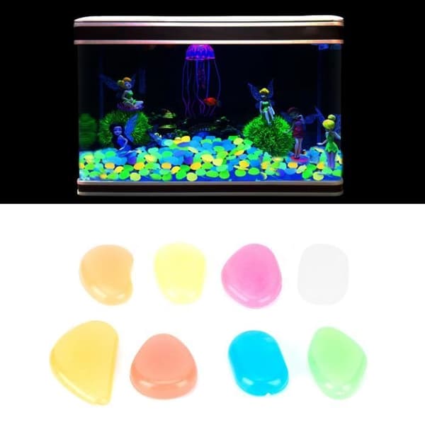 Pierre d'aquarium - ABI12 - 200PCS - Fluorescent - Vit - 25 mm Vit