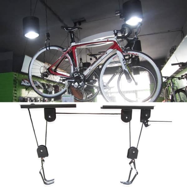 Cykel elevator - Montering til loft - Stål og ABS - Nem installation