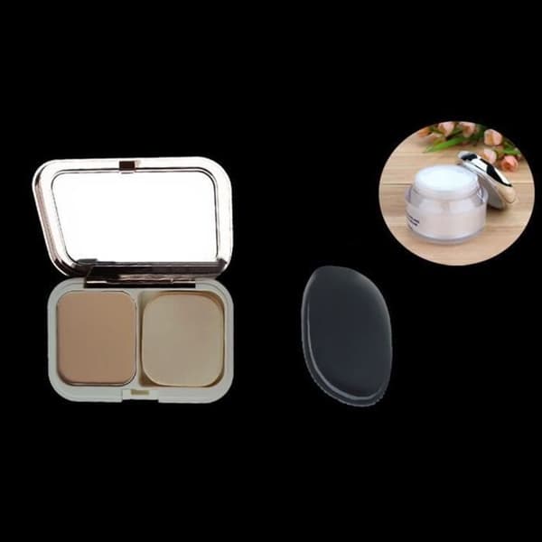 Makeup puff - Silikone - Blød - Elastisk - Bærbar størrelse ljus