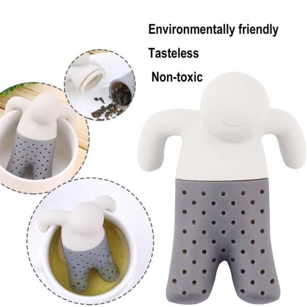 Silikone te-infuser i form af en lille mand