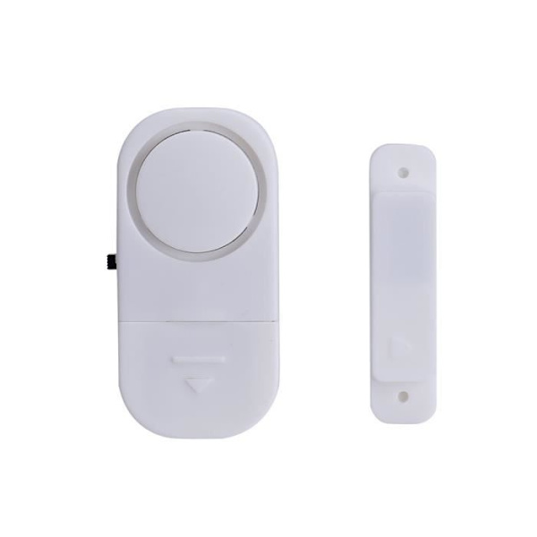 Larmsystem - Hemma - 4 st - Trådlös - Magnetisk sensor - 90 db Vit