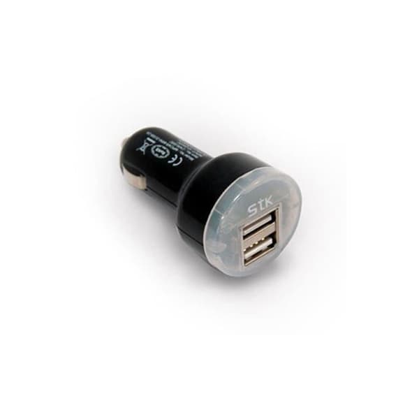 Dobbelt USB Oplader Cigaretter til Bil til Smartphone iPhone iPad Samsung HTC mv.