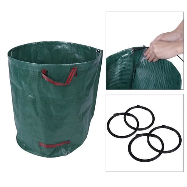 Sopcontainer - 270L - Polypropen - Återanvändbara Grön