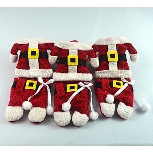 Julkostym - Set med 6 - Röd - Polyester - För barn Röd