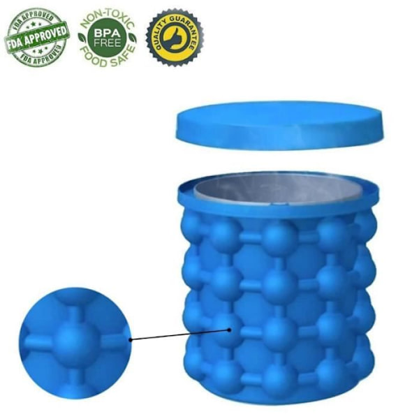 Ice Cube Tray Magic Ice Cube Ice Cube Maker Silikon Ishink Ice Cube Form med lock, 10*10cm