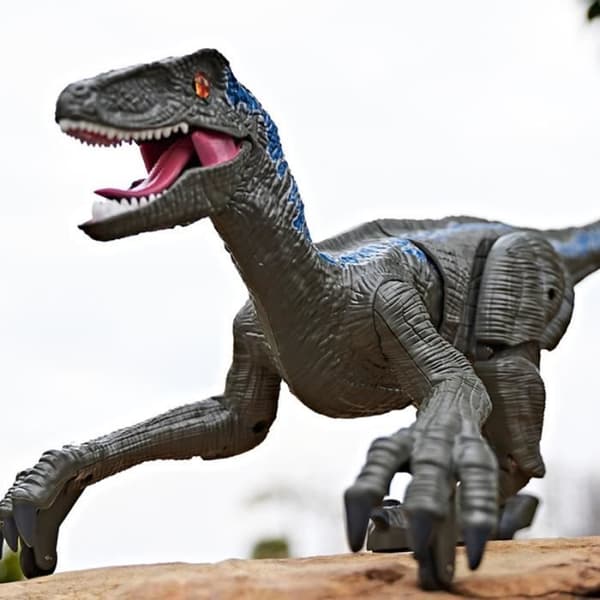 Fjernstyret dinosaurlegetøj - ROKOO - Grå - Lys og lyd - Realistisk Grå