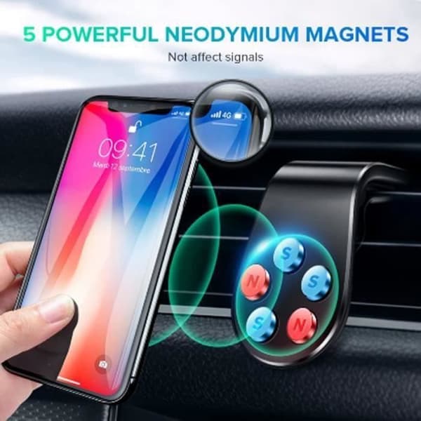 HTS Magneettinen puhelintuki autoon