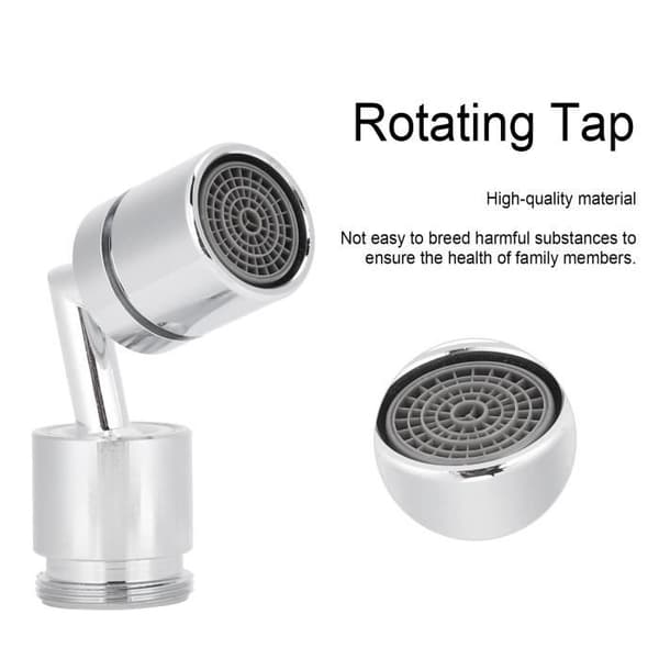 Rotationshane - 720 ° - Rustfrit stål - Forkromet - Universel til vask pengar