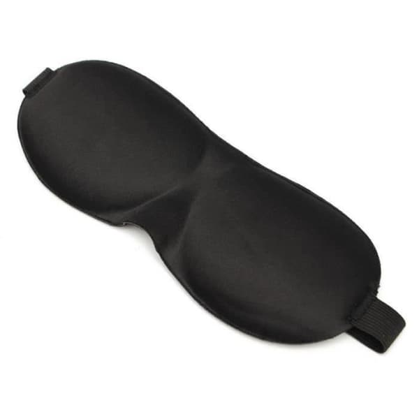 Sovemaske - AS11906 - 3D - Anti-lys - Afslapning - Sort Svart