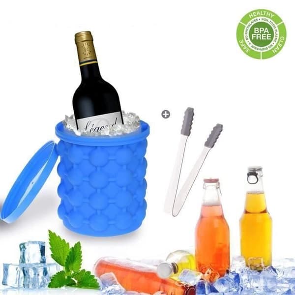 Bac för isbitar - IRLDE - Ice Genie - Silikon - Stort format - Perfekt för cocktails
