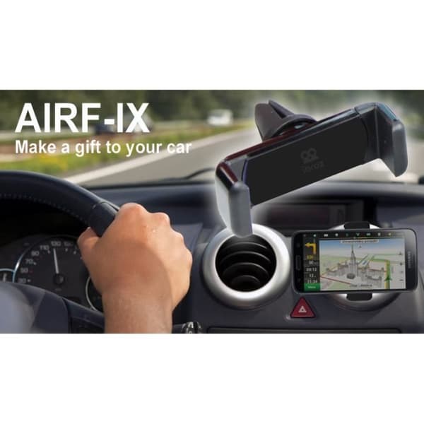 Stöd Auto - AirF-IX - Universell - Svart - Plast - Diskret Design