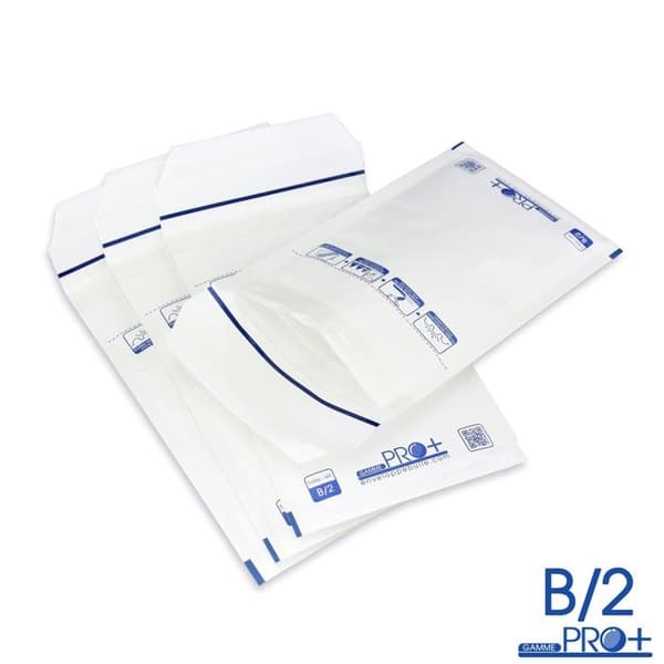 Bubbelkuvert - ENVELOPPEBULLE - 100-pack - Vit - Format B/2 - Självhäftande stängning Vit