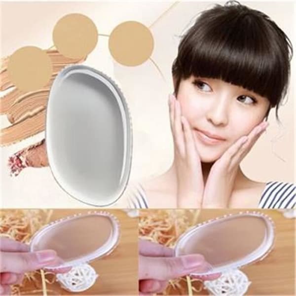 Makeupsvamp - Skønhed - Silikone - Foundationapplikator - Transparent - Bladform ljus