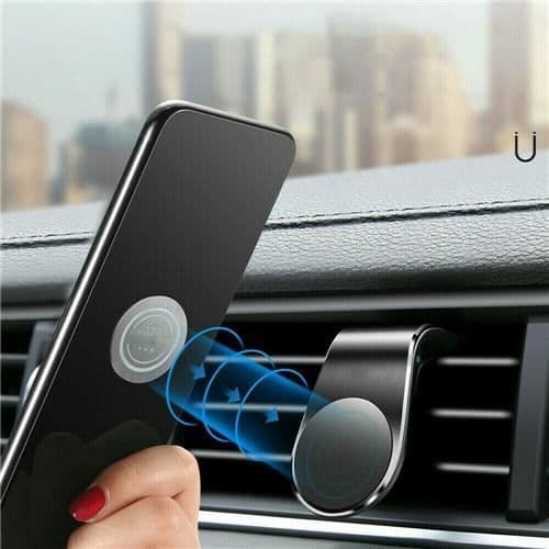 Magnetisk Telefon GPS Bil Universel Ventilationsgitter Sort