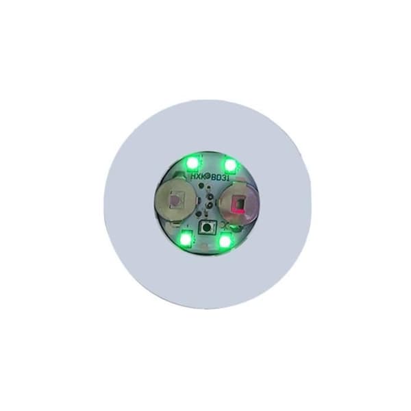 Upplyst glasunderlägg - YWEI - Mini - Grön - LED - 1 styck Grön