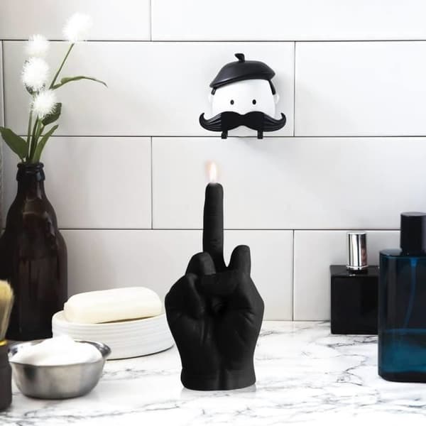 Bougie - Sojavoks - Sort - Moderne design - Fødselsdagsgave