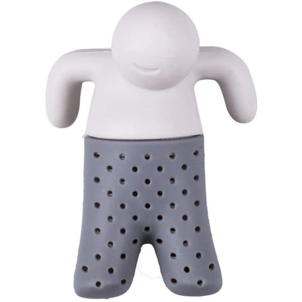 Teinfuser - Silikonfigur - BPA-fri - Temperatur - Lätt att använda Grå